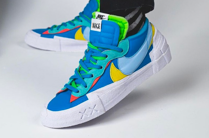 Take an On Foot Look At the KAWS x sacai Nike Blazer Low RAW